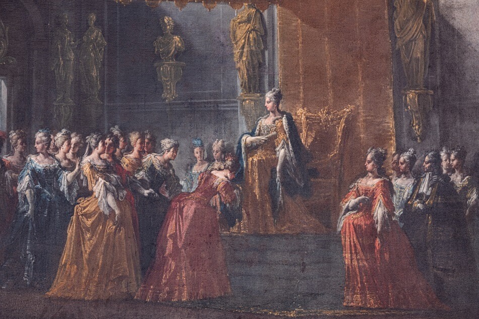 Ilario Spolverini, Baciamano della Regina. Isabel de Farnesio