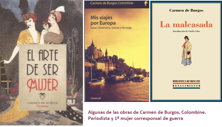 Algunas de las obras de Carmen de Burgos, Colombine Algunas de las obras de Carmen de Burgos, Colombine