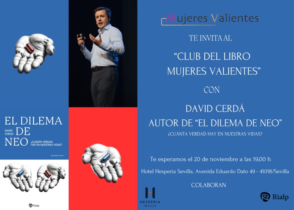 David Cerdá, invitado al "Club del libro de Mujeres Valientes"