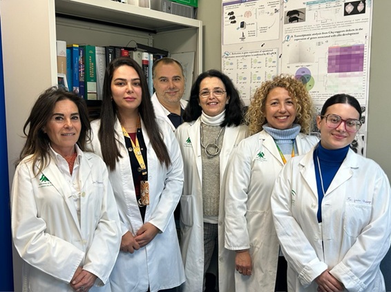 Miriam Echevarría. Científica e investigadora del Instituto de Biomedicina de Sevilla (IBIS) junto a su equipo